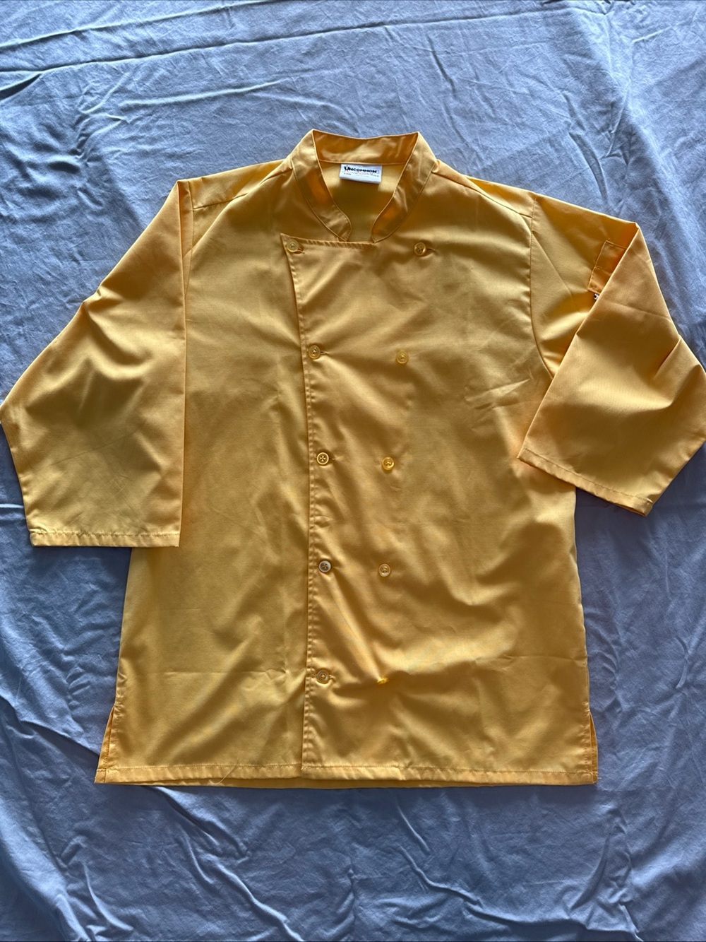 Uncommon Yellow Workwear Jacket with Red Logo Tag